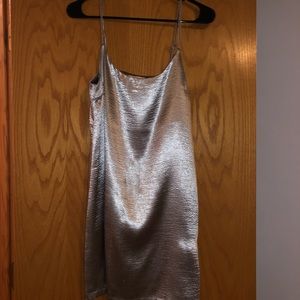 Mini silver dress